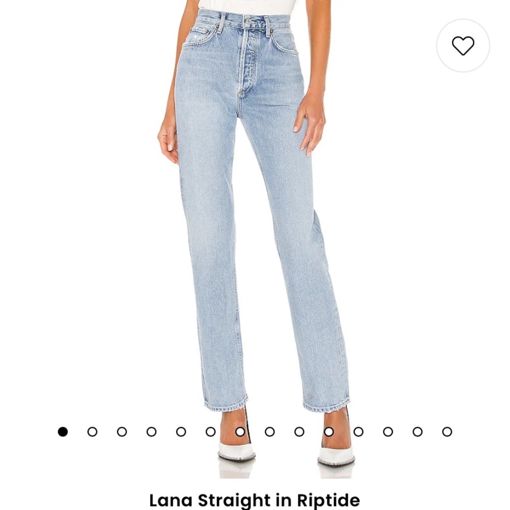 AGOLDE Lana straight Jean in riptide 28” inseam